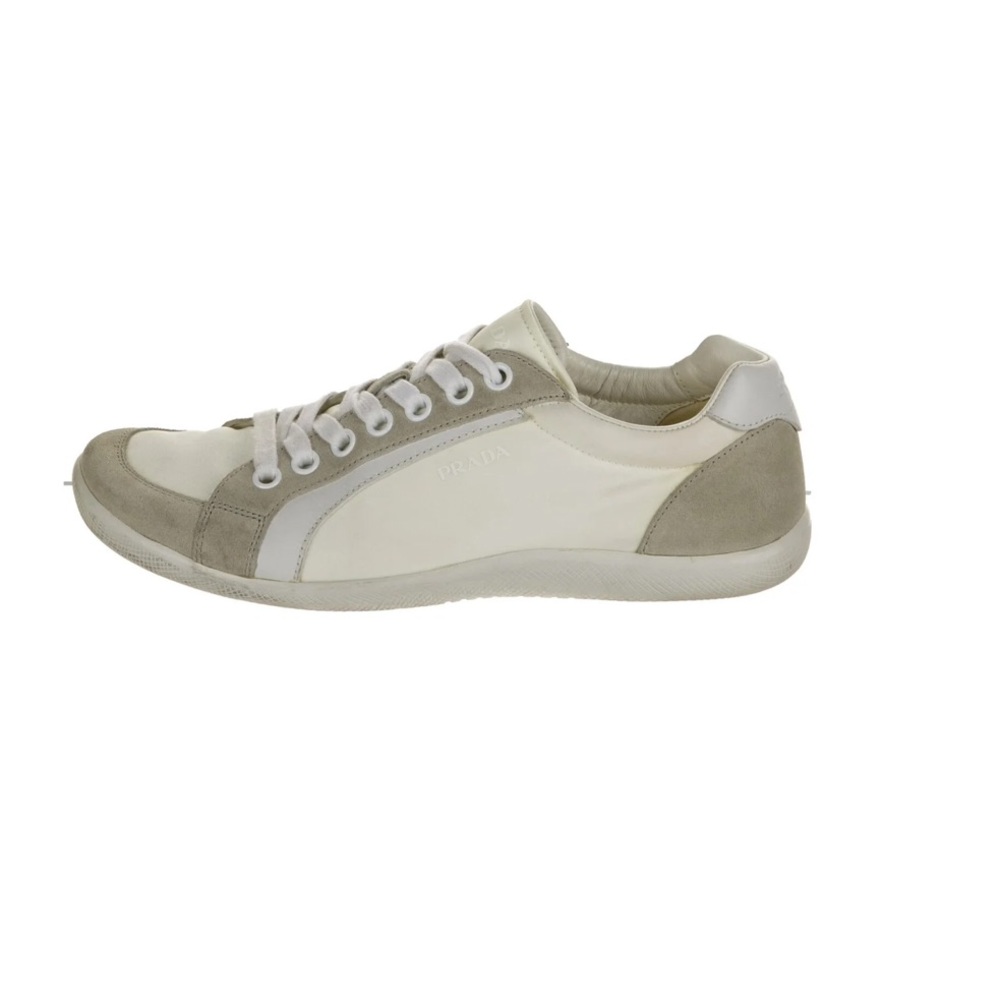 PRADA Colorblock Pattern  Low Top Sneakers Size: 8  white VERY good condition